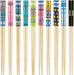 Skater Monchich Non Slip Dishwasher Safe Chopsticks - Monsters Ink 10 Pairs - 4973307734472
