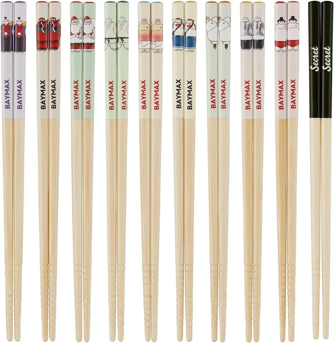 Skater Monchich Non Slip Dishwasher Safe Chopsticks - Baymax One Serving - 4973307734397