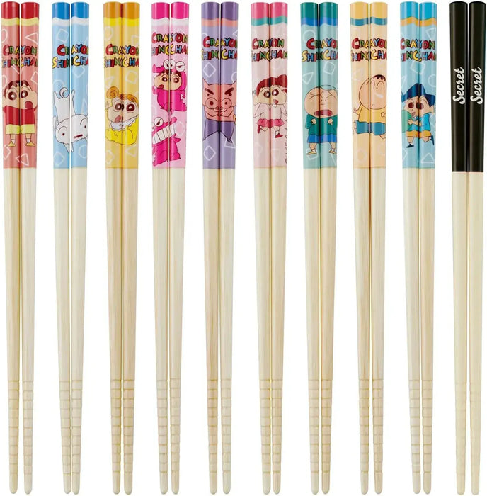 Skater Monchich Non Slip Dishwasher Safe Chopsticks - Crayon Shin Chan 10 Pairs - 4973307734311