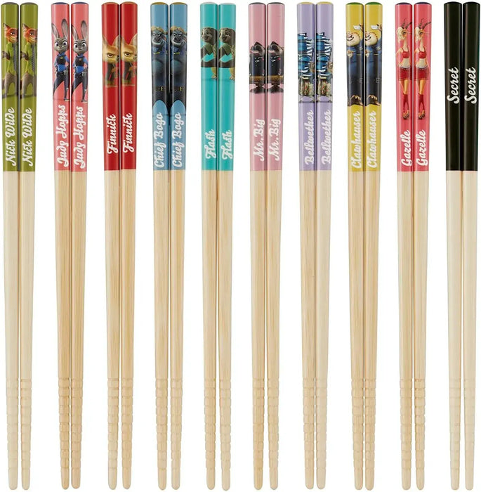 Skater Monchich Non Slip Dishwasher Safe Chopsticks - Zootopia - 4973307734373