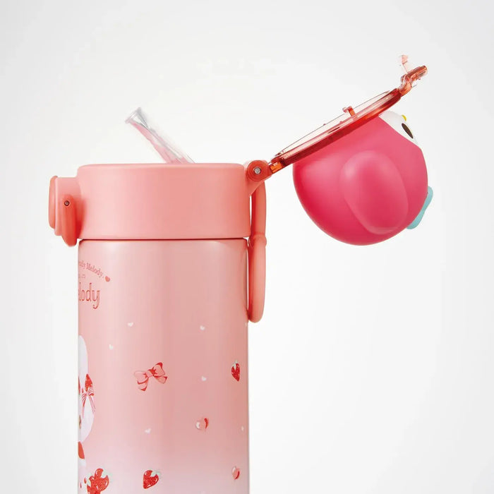 Skater Sanrio Stainless Steel Mascot Straw Bottle