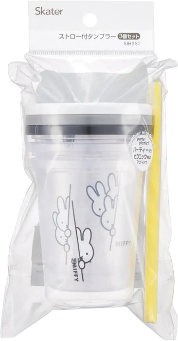 Skater SIH3ST A Tumbler with Straw 10.8 oz Set of 3