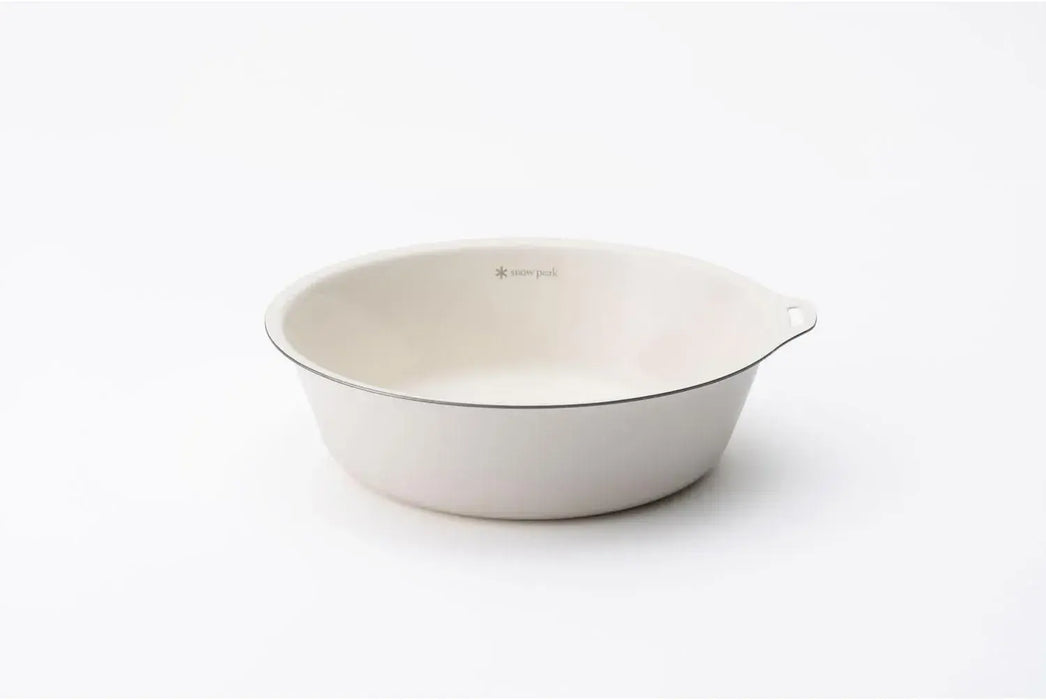 Snow Peak Enamel Bowl 200 Ivory Camping