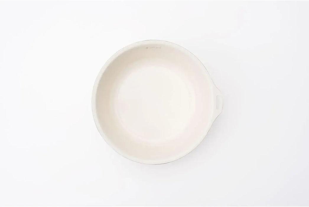 Snow Peak Enamel Bowl 200 Ivory Camping