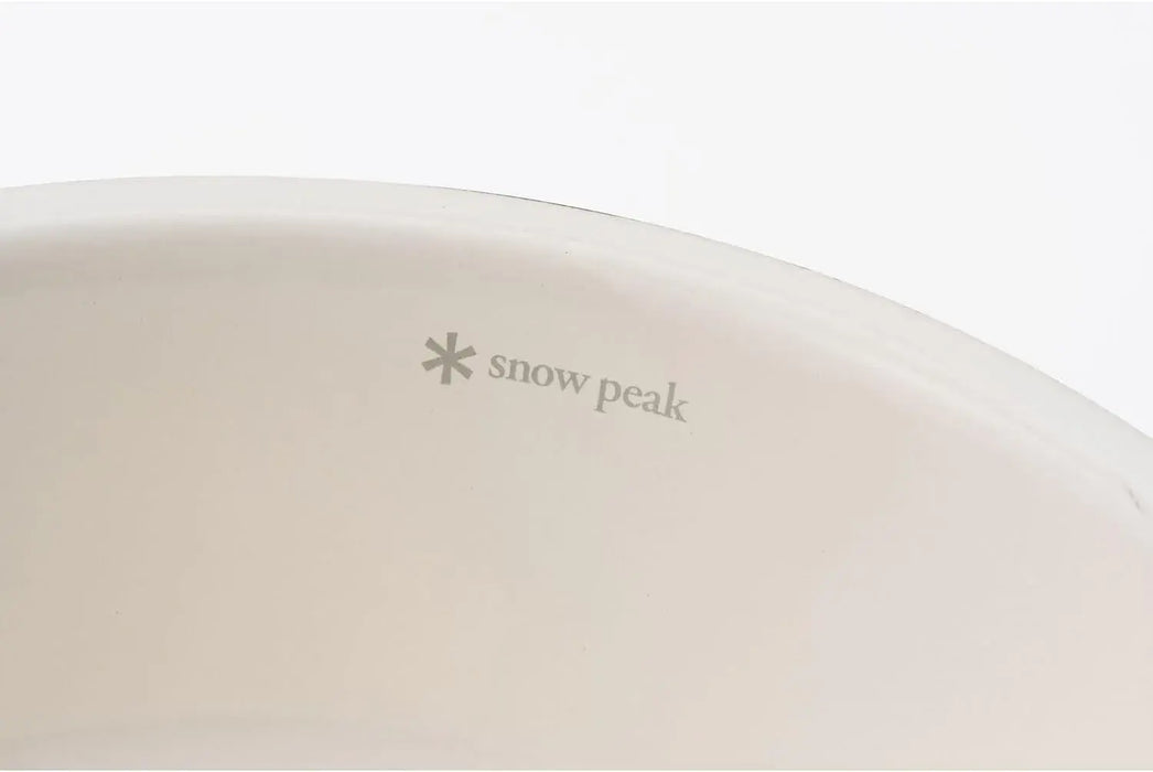 Snow Peak Enamel Bowl 200 Ivory Camping