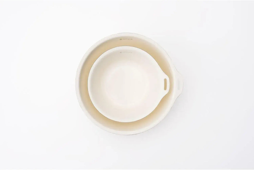 Snow Peak Enamel Bowl 200 Ivory Camping