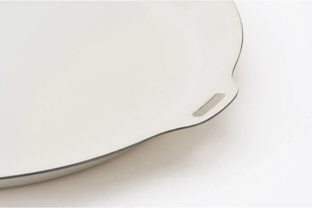 Snow Peak Enamel Plate 260 Ivory BBQ Camping