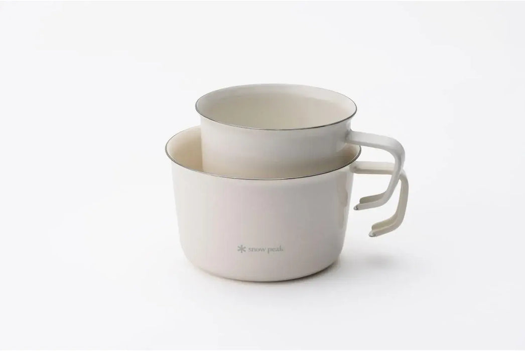Snow Peak Hollow Wide Mug 400 Ivory Camping Cup