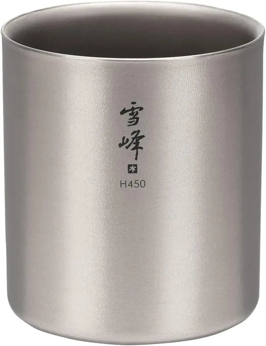 Snow Peak Stacking Mug Titanium - Vertical 450ml - 691688720276