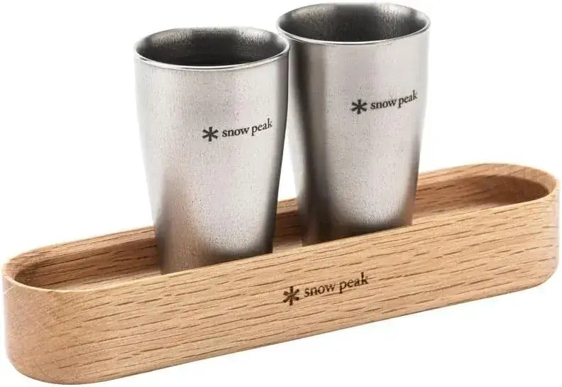 Snow Peak Titanium Shot Glass Set of 2 Lightweight