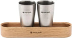 Snow Peak Titanium Shot Glass Set of 2 Lightweight