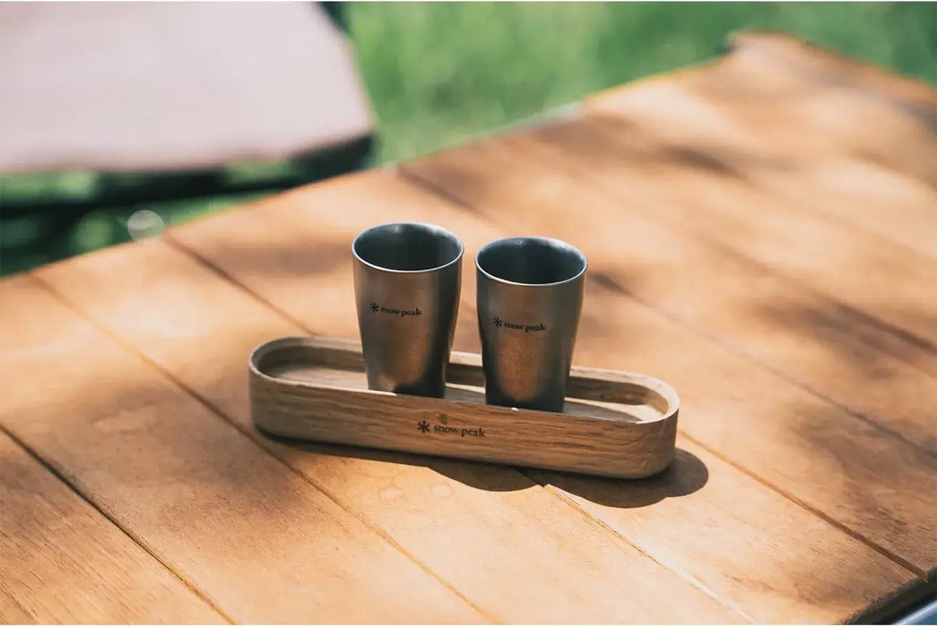 Snow Peak Titanium Shot Glass Set of 2 Lightweight