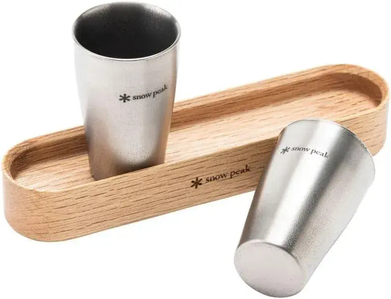Snow Peak Titanium Shot Glass Set of 2 Lightweight