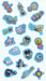 Sun-Star Stationery Tamagotchi Puffy Sticker Set