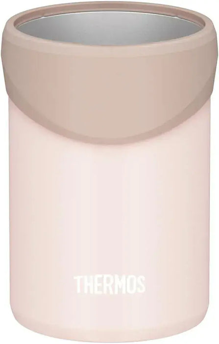Thermos Insulated Can Holder Bottle Holder - Beige Pink 350ml - 4573603021605