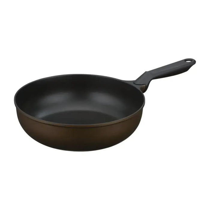 Thermos Premium Coat Frying Pan - Brown Gold 26cm Extra Deep - 4573603023524
