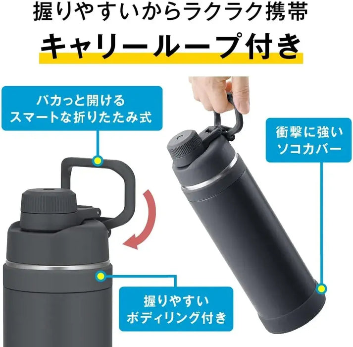 Thermos Vacuum Insulated Sports Bottle 1.5L Matte Black