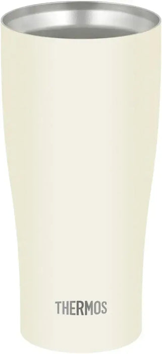 Thermos Vacuum Insulated Tumbler Dishwasher Safe Hot and Cold - Matte White 420ml - 4573603021728