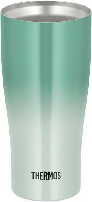 Thermos Vacuum Insulated Tumbler Dishwasher Safe Hot and Cold - Green Gradient 420ml - 4573603021742