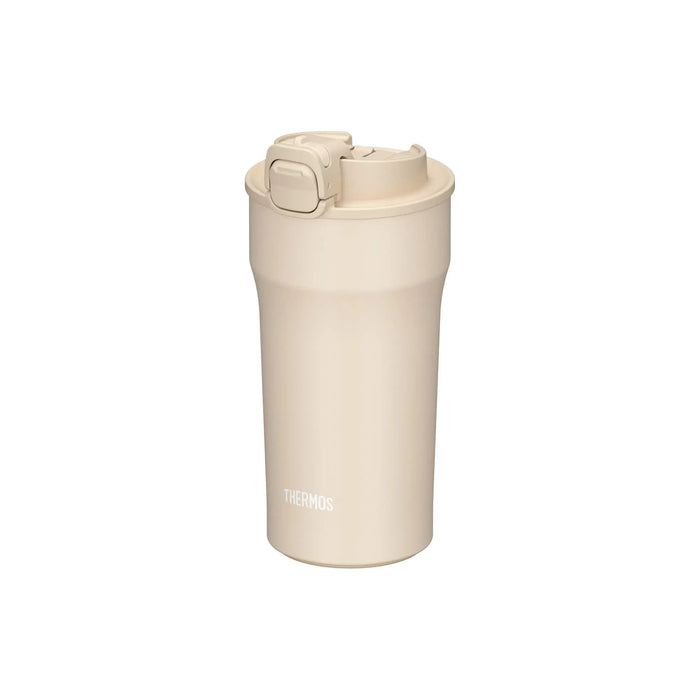 Thermos Vacuum Insulated Tumbler with Lock - Ivory 320ml - 4573603023982