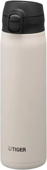 Tiger One Push Stainless Steel Water Bottle - White 750ml - 4904710453513