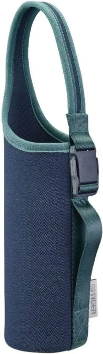 Tiger Water Bottle Cover with Handle and Shoulder Strap - Blue 480-600ml - 4904710452974