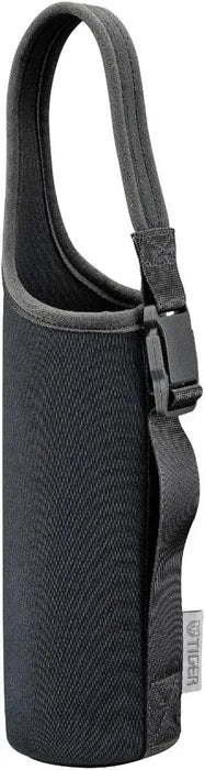 Tiger Water Bottle Cover with Handle and Shoulder Strap - Black 480-600ml - 4904710452981