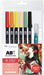 Tombow ABT Dual Brush Pen - 6 Color Set Camellia - 4901991821277