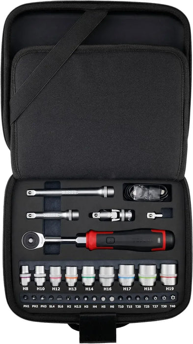 Vessel Cordless Electric Slim Ratchet Tool - Socket Bit Set - 4907587035110