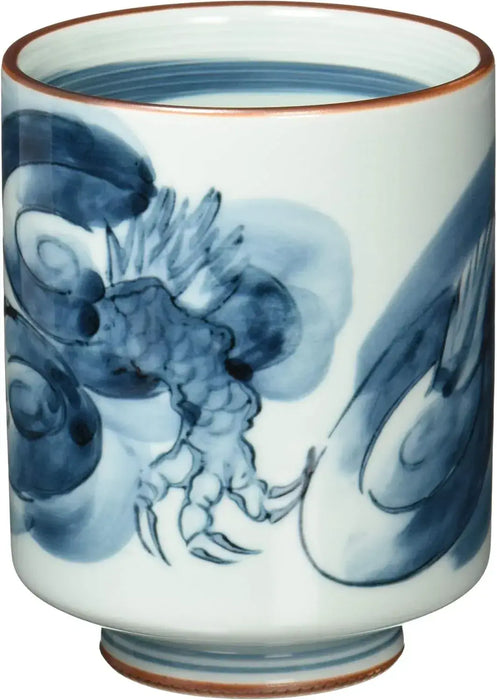 West Sea Pottery Hasami Ware Yunomi Dragon Pattern Cup