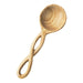 Wood Scoop Twist Spoon 11.6x3.8cm Durable Handmade Kitchen Tool Yamaco