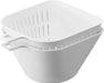 Yamazaki Tower Chili Bowl Colander Set - White S 400ml - 4903208108454