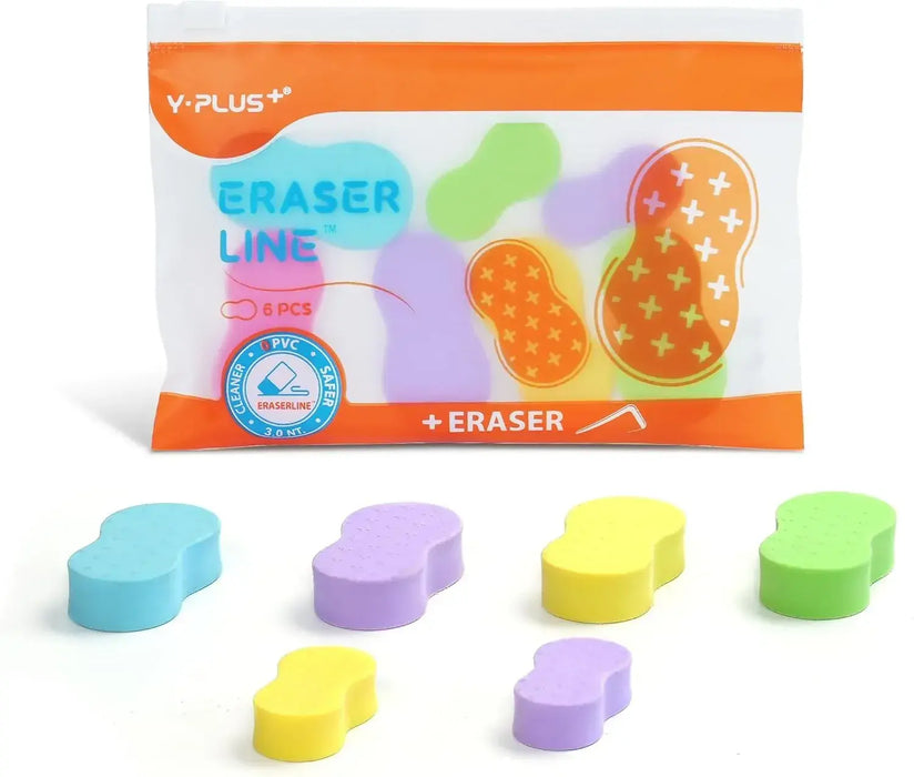 YPLUS Linear Scum Eraser Polymer for School Office Kids Artists - Color - 600609870228