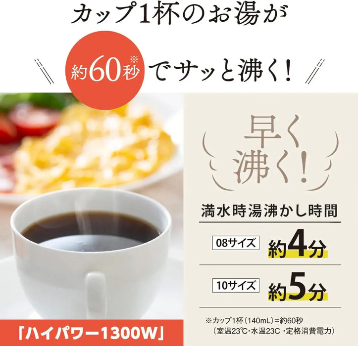 Zojirushi Electric Kettle Compact Safety Design Spill Prevention