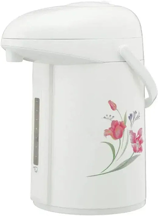 ZOJIRUSHI Glass Airpot Vacuum Insulated Beverage Dispenser - 2.2L Graceful Flower - 4974305223852