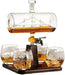 Dtkmkj 1000Ml Whiskey Carafe Set with 4 Lead-Free Glasses & Wooden Stand - Made In Japan-Kiichin - The #1 Place for Japanese Goods in Your Hand!