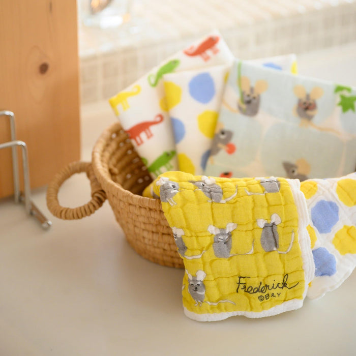 Aito Leo Lionni Mosquito Net Fabric Dishcloth 30cm Yellow 278603-Kiichin - The #1 Place for Japanese Goods in Your Hand!