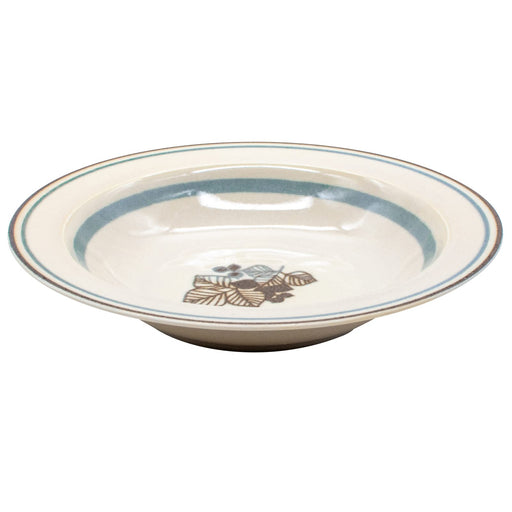 Aito Anyware Bowl Plate L 21cm Feuille Leaf Blue Gray Mino Ware 111045-Kiichin - The #1 Place for Japanese Goods in Your Hand!