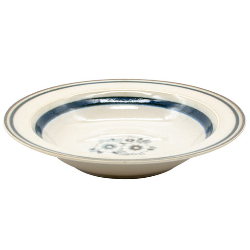 Aito Anyware Bowl Plate L 21cm Fleurage Navy Mino Ware 111042-Kiichin - The #1 Place for Japanese Goods in Your Hand!