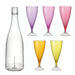 Akebono Glass Five Champagne Glass Set - Elegant Glassware for Celebrations-Kiichin - The #1 Place for Japanese Goods in Your Hand!
