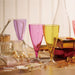 Akebono Glass Five Champagne Glass Set - Elegant Glassware for Celebrations-Kiichin - The #1 Place for Japanese Goods in Your Hand!