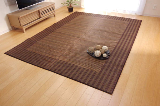 Ikehiko Corporation Brown 2 Tatami Square Rug Carpet - Made in Japan-Kiichin - The #1 Place for Japanese Goods in Your Hand!