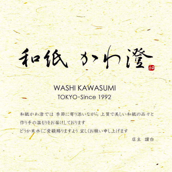 Washi Kawasumi Hand-Dyed Cherry Pattern Chiyogami Yuzen Washi B4 - 10 Patterns-Kiichin - The #1 Place for Japanese Goods in Your Hand!