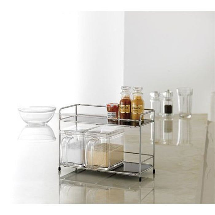 Asbel Japan Enamel/Metal Wire Rack 2 Forma 2121 - 2 Shelves-Kiichin - The #1 Place for Japanese Goods in Your Hand!