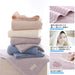 Tmvok 3-Piece Bath Towel Set - Scandinavian Style 100% Cotton - Quick Dry 70X140Cm - Home Hotels Sports All Seasons (Light Gray Beige Blue)-Kiichin - The #1 Place for Japanese Goods in Your Hand!