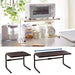 Belle Maison Japan Brown Kitchen Rack with Telescopic Steel - Space-Saving Toaster Rack-Kiichin - The #1 Place for Japanese Goods in Your Hand!