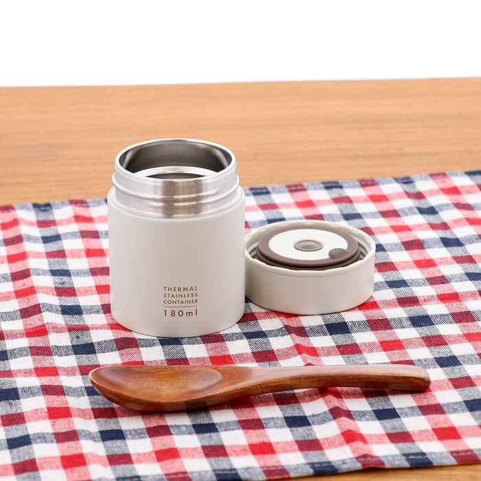 Bestco 180Ml Lunch Jar Nd-8271 Japan Shadow Gray Micree Food Soup Pot-Kiichin - The #1 Place for Japanese Goods in Your Hand!