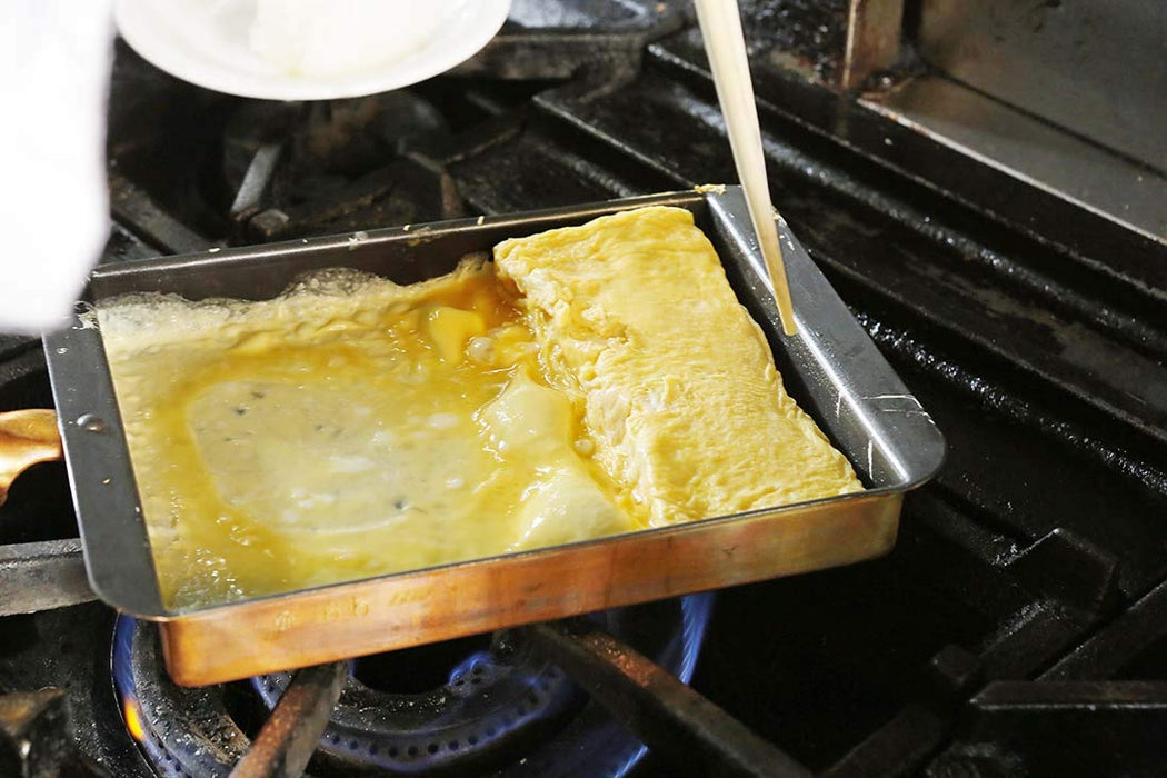 Ebm Copper Tamagoyaki Kansai Type 15cm (Fluorine Resin)-Kiichin - The #1 Place for Japanese Goods in Your Hand!