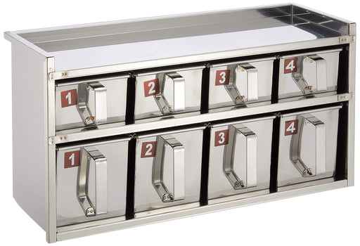Endo Shoji 2-Tier 8-Piece Stainless Steel Drawer - Yakumi Made in Japan-Kiichin - The #1 Place for Japanese Goods in Your Hand!