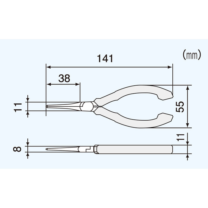 Engineer Miniature Long Nose Pliers ESD 141mm PS-03-Kiichin - The #1 Place for Japanese Goods in Your Hand!